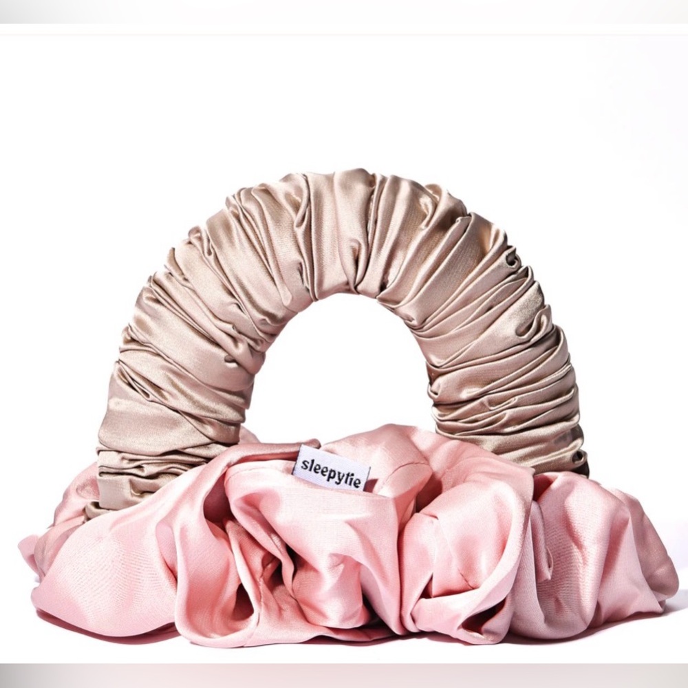 Sleepy Tie Pink and Gold Hair Tool